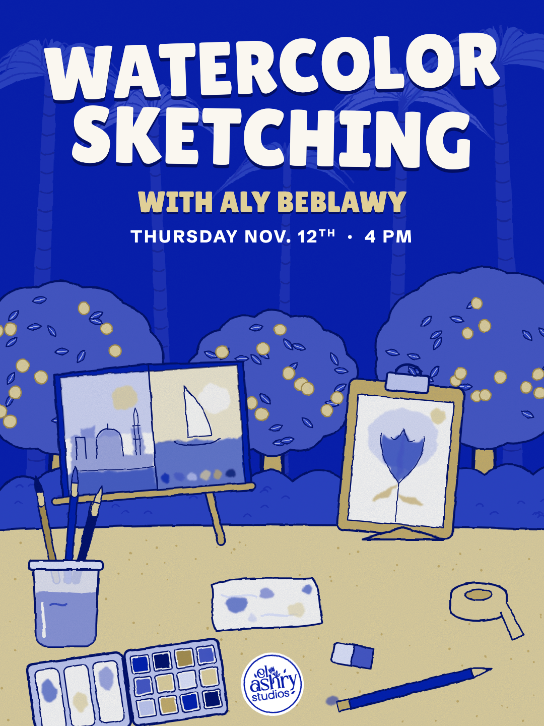 Watercolor Sketching with Aly Beblawy